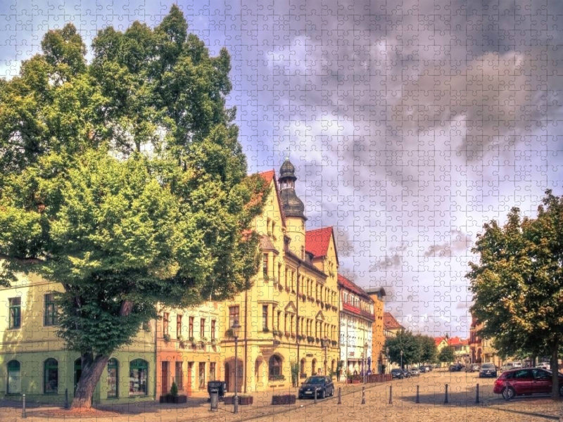 Blick zum Rathaus Hettstedt - CALVENDO Foto-Puzzle'