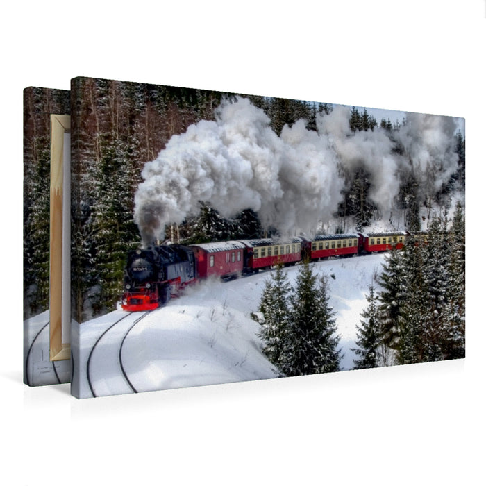 Premium Textil-Leinwand Die Brockenbahn