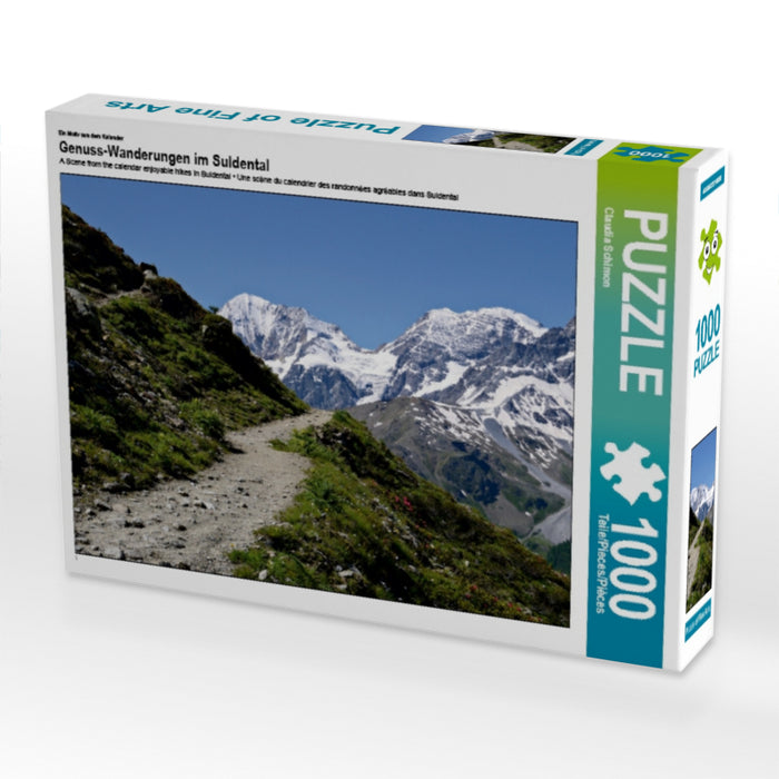 Ein Motiv aus dem Kalender Genuss-Wanderungen im Suldental 1000 Teile Puzzle quer - CALVENDO Foto-Puzzle'