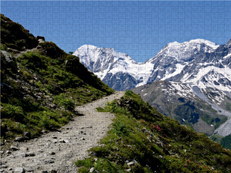 Ein Motiv aus dem Kalender Genuss-Wanderungen im Suldental 1000 Teile Puzzle quer - CALVENDO Foto-Puzzle'