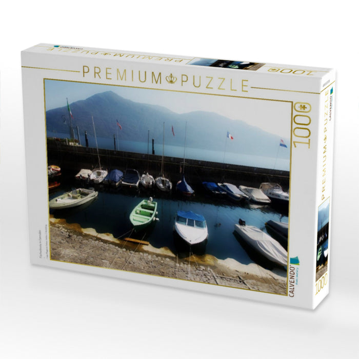 Fischerboote in Cannobio - CALVENDO Foto-Puzzle'