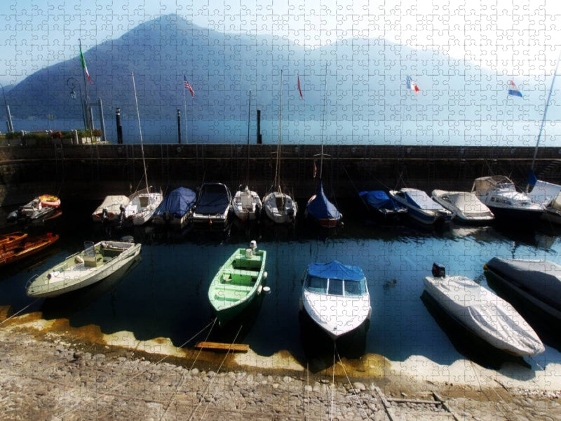 Fischerboote in Cannobio - CALVENDO Foto-Puzzle'