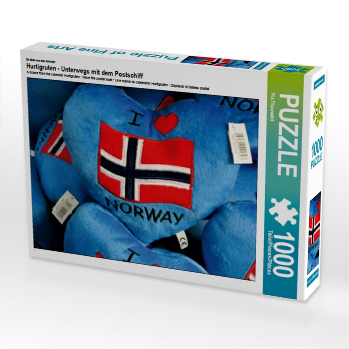 Ein Motiv aus dem Kalender Hurtigruten - Unterwegs mit dem Postschiff 1000 Teile Puzzle quer - CALVENDO Foto-Puzzle'