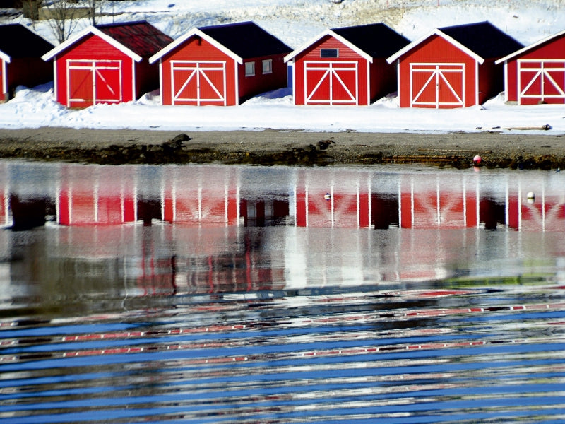 Boathouse on the shore - CALVENDO photo puzzle