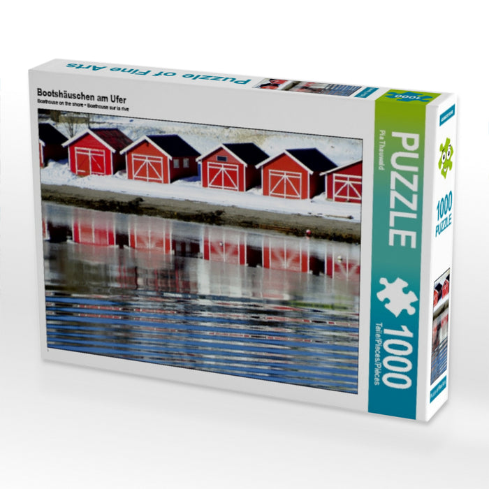 Boathouse on the shore - CALVENDO photo puzzle