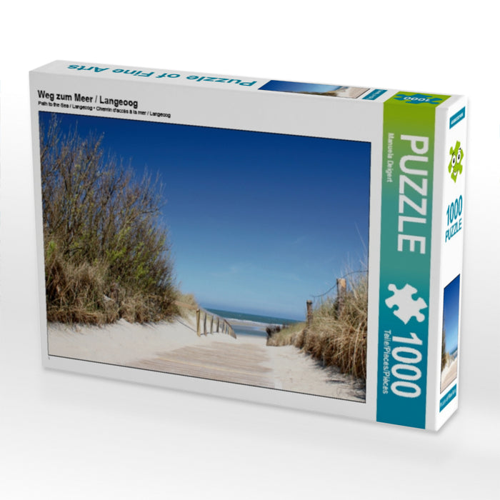 Weg zum Meer / Langeoog 1000 Teile Puzzle quer - CALVENDO Foto-Puzzle'