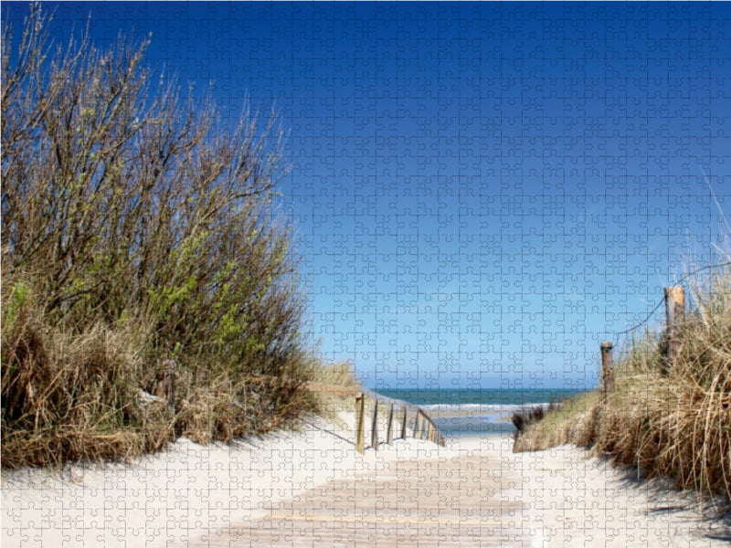 Weg zum Meer / Langeoog 1000 Teile Puzzle quer - CALVENDO Foto-Puzzle'