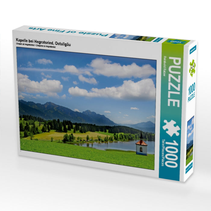 Kapelle bei Hegratsried, Ostallgäu 1000 Teile Puzzle quer - CALVENDO Foto-Puzzle'