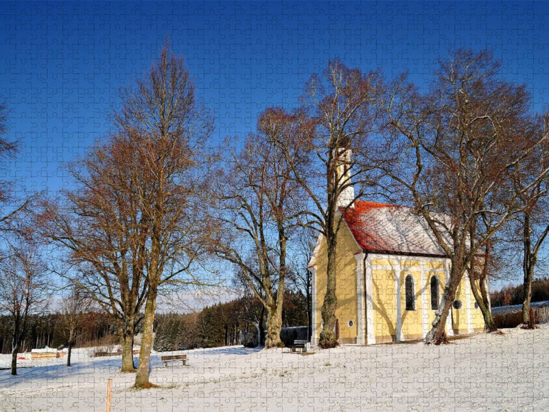 Kapelle Maria Schnee, bei Mindelheim - CALVENDO Foto-Puzzle'