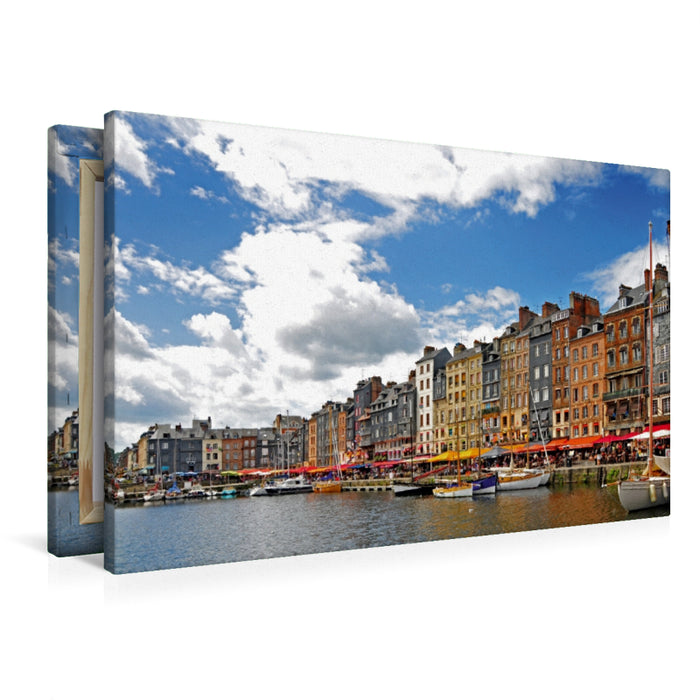 Premium Textil-Leinwand Honfleur, Normandie