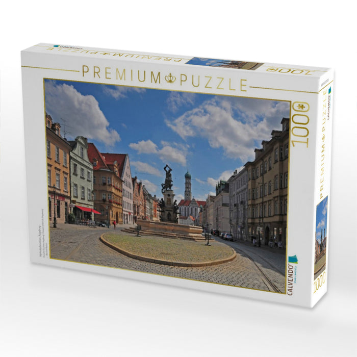 Herkulesbrunnen, Augsburg - CALVENDO Foto-Puzzle'