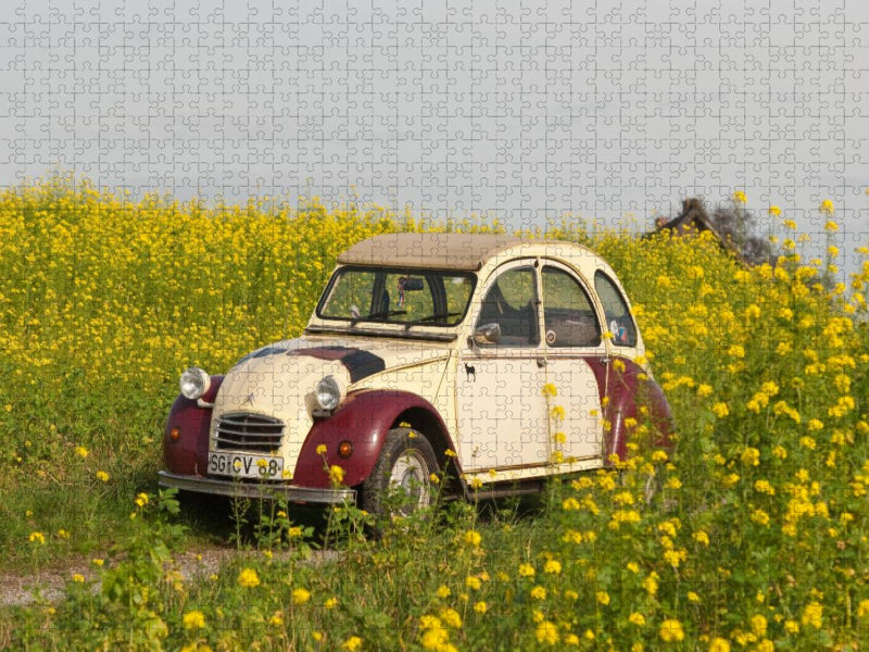 Kultautomobil Ente Citroën 2CV - CALVENDO Foto-Puzzle'