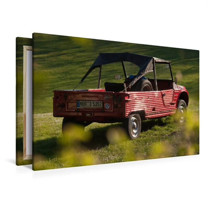 Premium Textil-Leinwand Mehari - ein 2CV Derivat