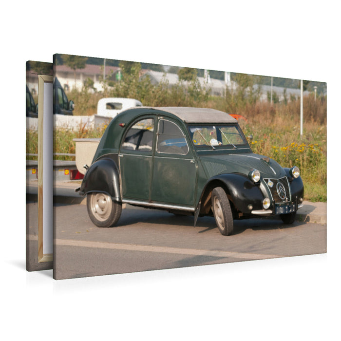 Premium Textil-Leinwand 2CV