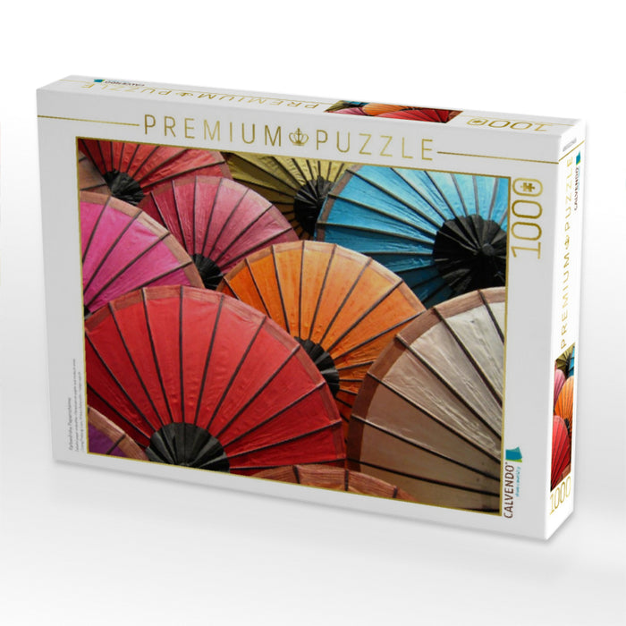 Farbenfrohe Papierschirme - CALVENDO Foto-Puzzle'