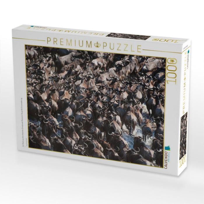 Ein Motiv aus dem Kalender Emotionale Momente: Die große Gnuwanderung - CALVENDO Foto-Puzzle'