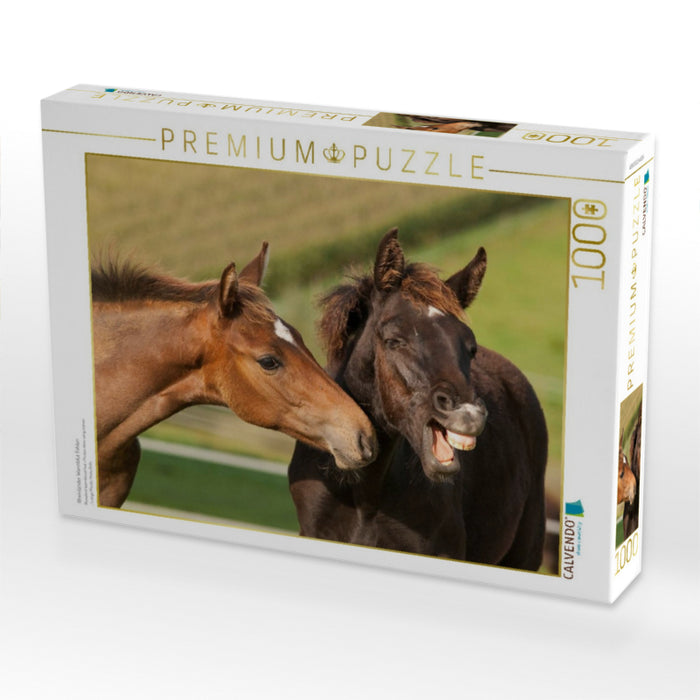 Rheinländer Warmblut Fohlen - CALVENDO Foto-Puzzle'