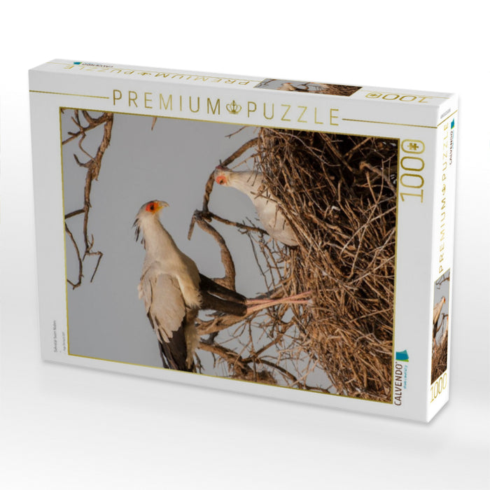 Sekretär beim Nisten - CALVENDO Foto-Puzzle'