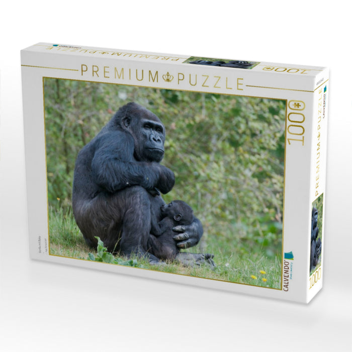 Gorilla mit Baby - CALVENDO Foto-Puzzle'