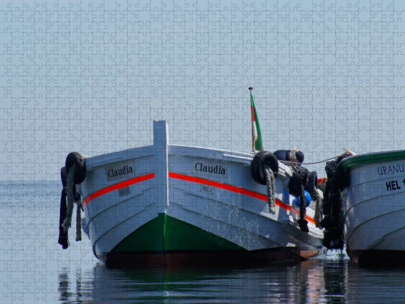 Börteboote auf Helgoland - CALVENDO Foto-Puzzle'