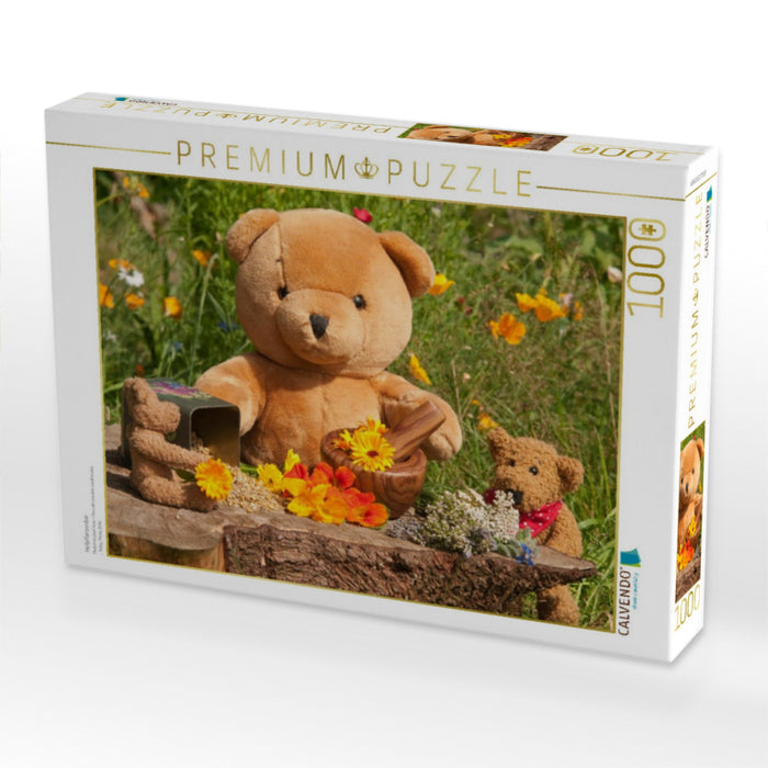 Heilpflanzenbär - CALVENDO Foto-Puzzle'