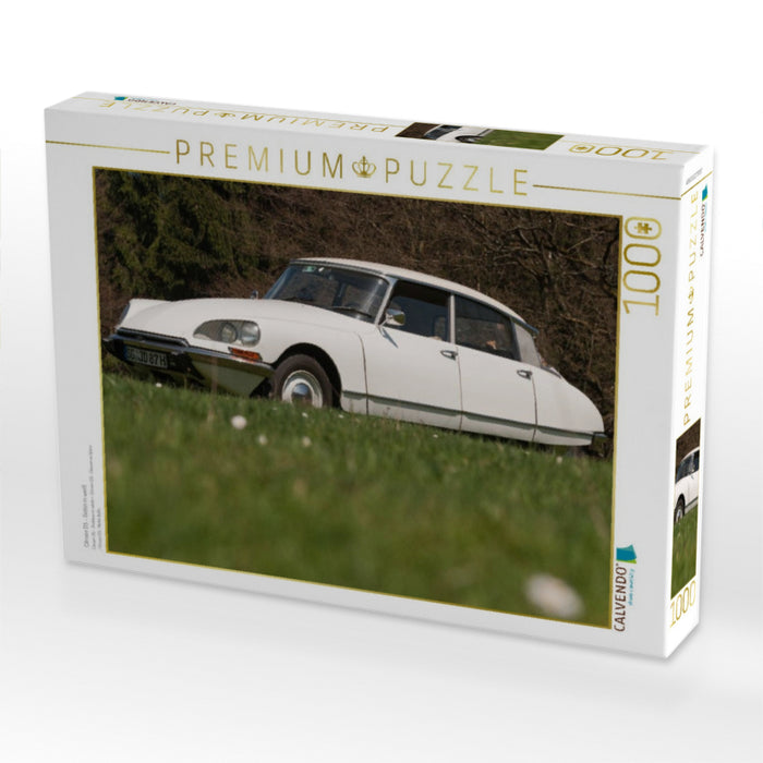 Citroën DS - Göttin in weiß - CALVENDO Foto-Puzzle'