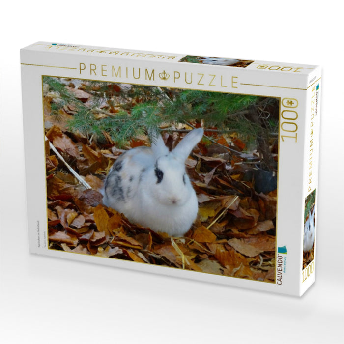 Kaninchen im Herbstlaub - CALVENDO Foto-Puzzle'