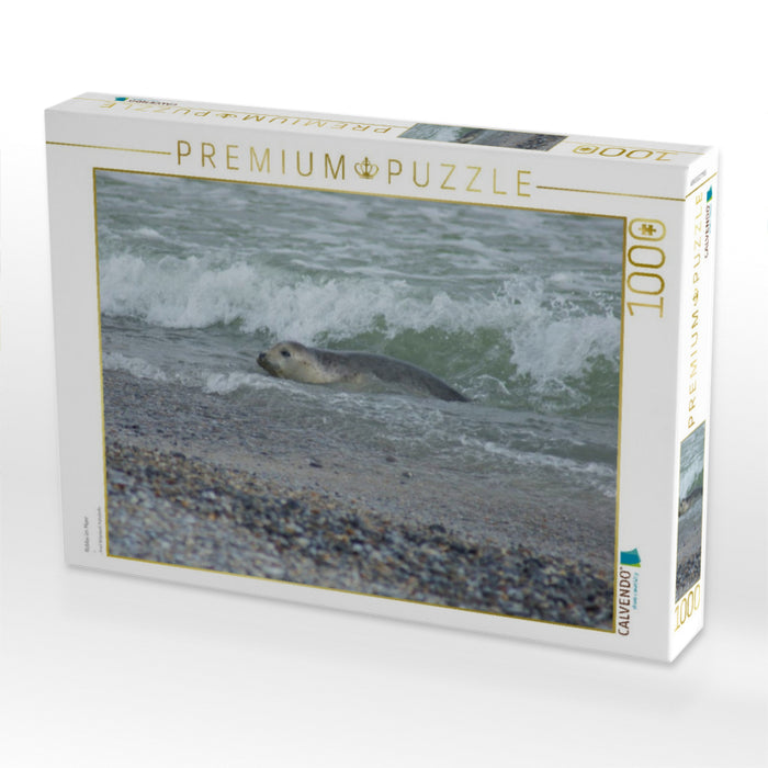 Robbe im Meer - CALVENDO Foto-Puzzle'