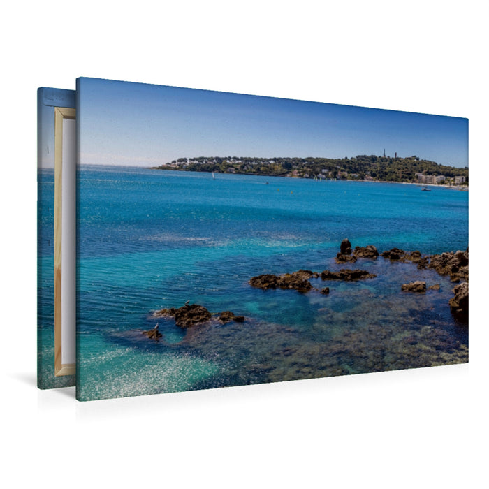 Premium Textil-Leinwand CÔTE D’AZUR Meeresblick
