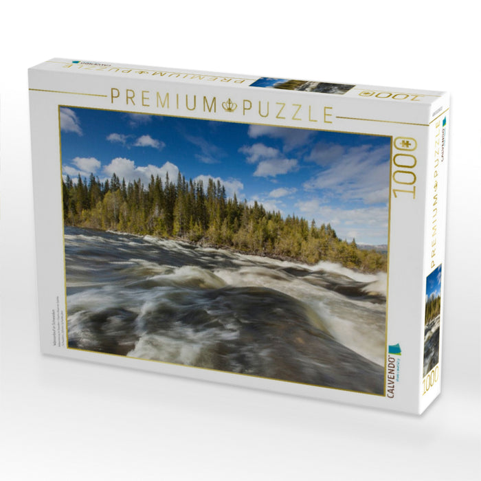 Wasserlauf in Schweden - CALVENDO Foto-Puzzle'