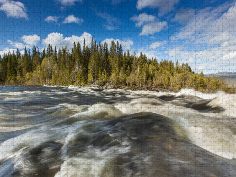 Wasserlauf in Schweden - CALVENDO Foto-Puzzle'