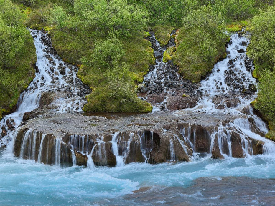 Hraunfossar Island - CALVENDO Foto-Puzzle'