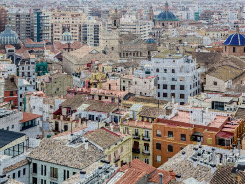 Über den Dächern von Valencia 1000 Teile Puzzle quer - CALVENDO Foto-Puzzle'