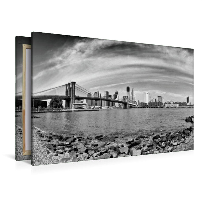 Premium Textil-Leinwand Manhattan Panorama