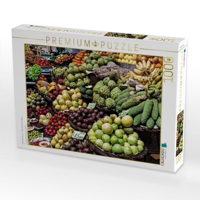 Markt der Bauern - Mercado dos Lavradores - CALVENDO Foto-Puzzle'
