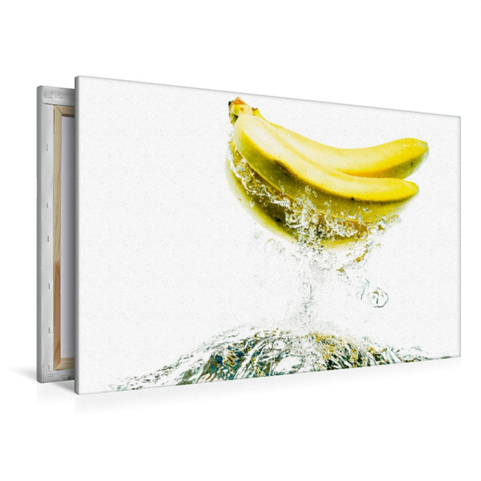 Premium Textil-Leinwand Bananen