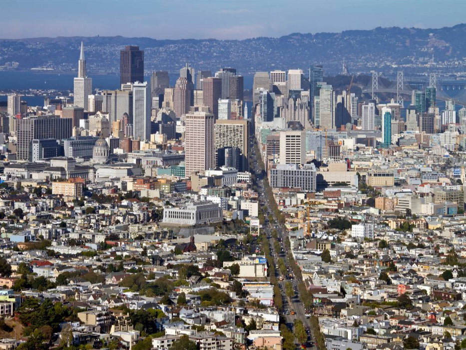 SAN FRANCISCO Aussicht von Twin Peaks - CALVENDO Foto-Puzzle'