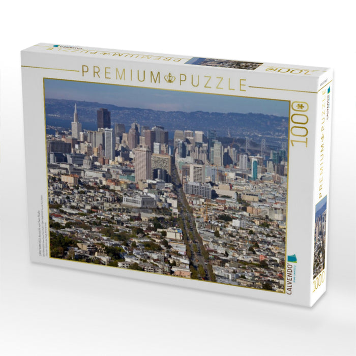 SAN FRANCISCO Aussicht von Twin Peaks - CALVENDO Foto-Puzzle'