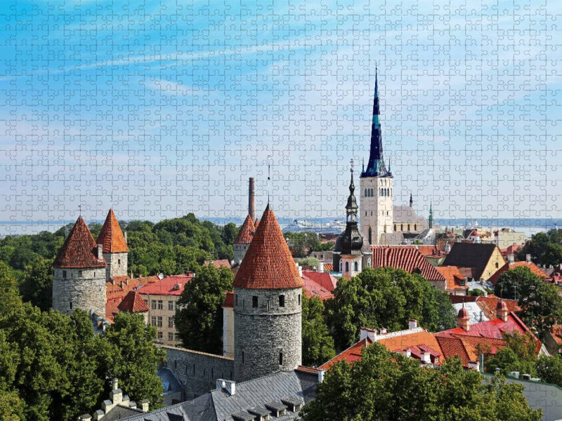 Die Altstadt von Tallinn - CALVENDO Foto-Puzzle'