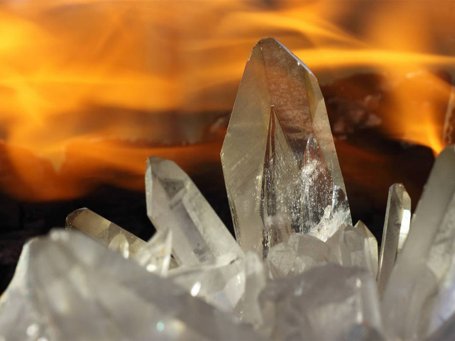 Bergkristall im Feuer - CALVENDO Foto-Puzzle'