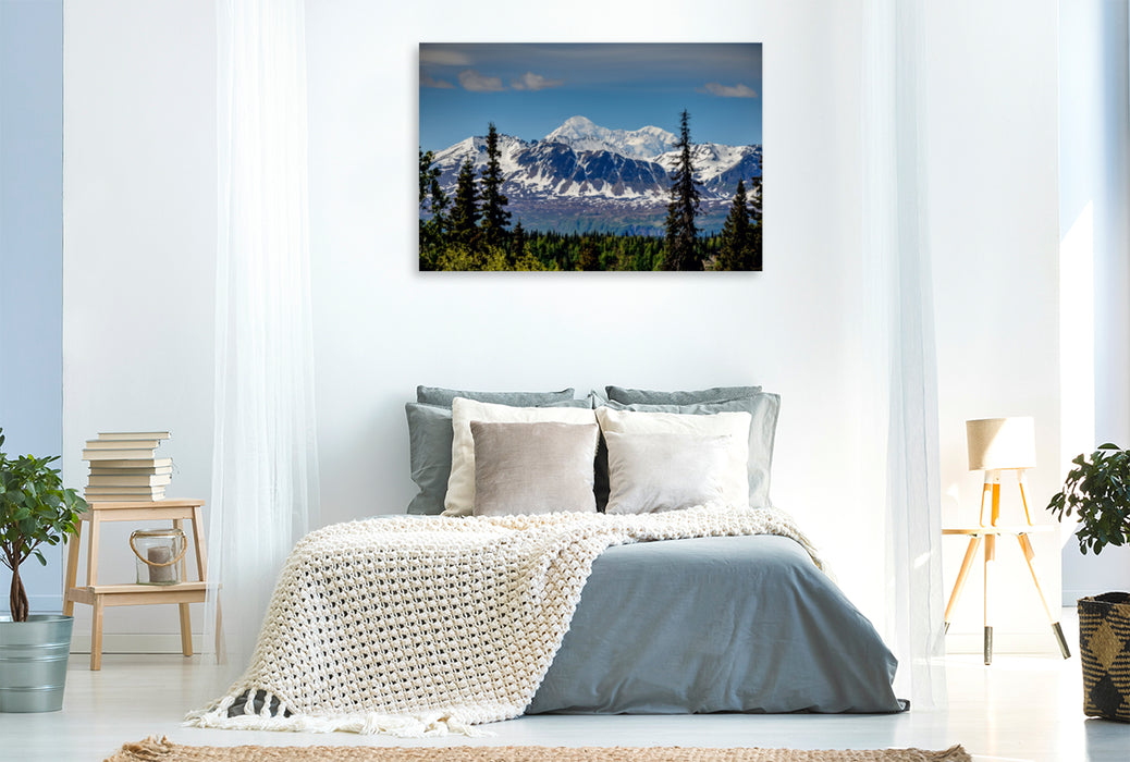 Premium Textil-Leinwand Premium Textil-Leinwand 120 cm x 80 cm quer Im Denali National Park ALASKA