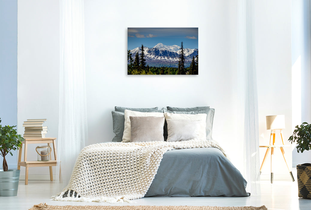 Premium Textil-Leinwand Premium Textil-Leinwand 120 cm x 80 cm quer Im Denali National Park ALASKA