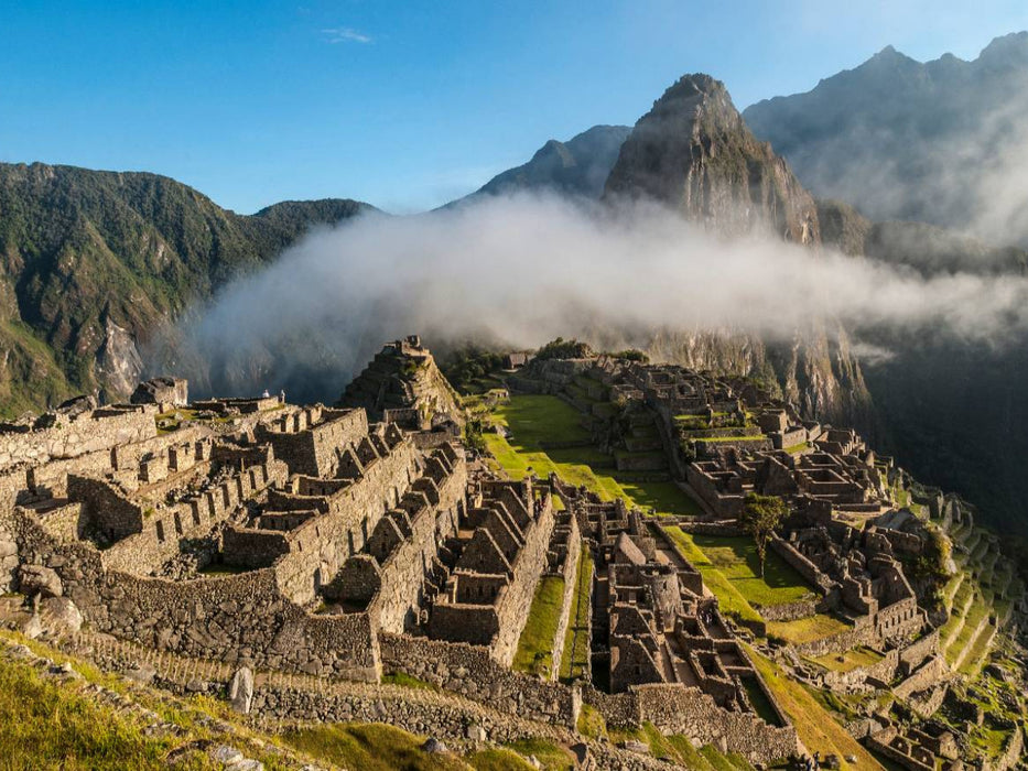 Machu Picchu im Morgennebel - CALVENDO Foto-Puzzle'