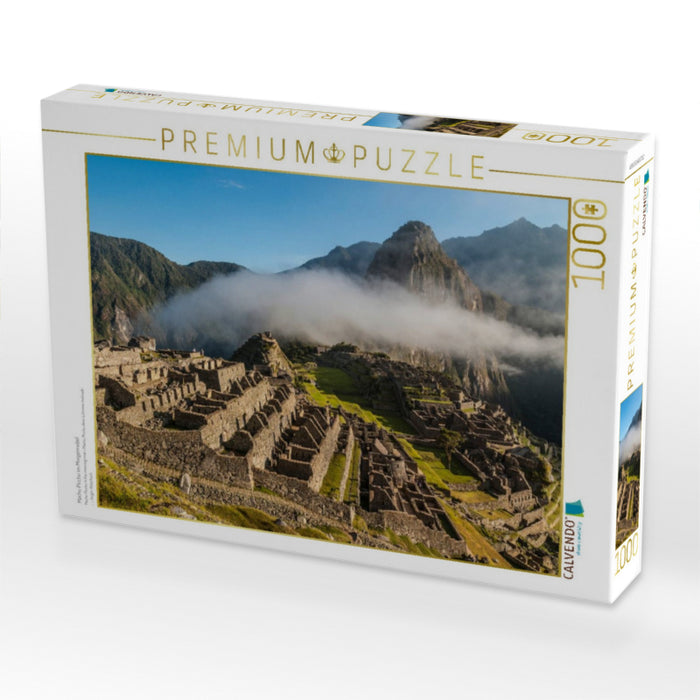 Machu Picchu im Morgennebel - CALVENDO Foto-Puzzle'