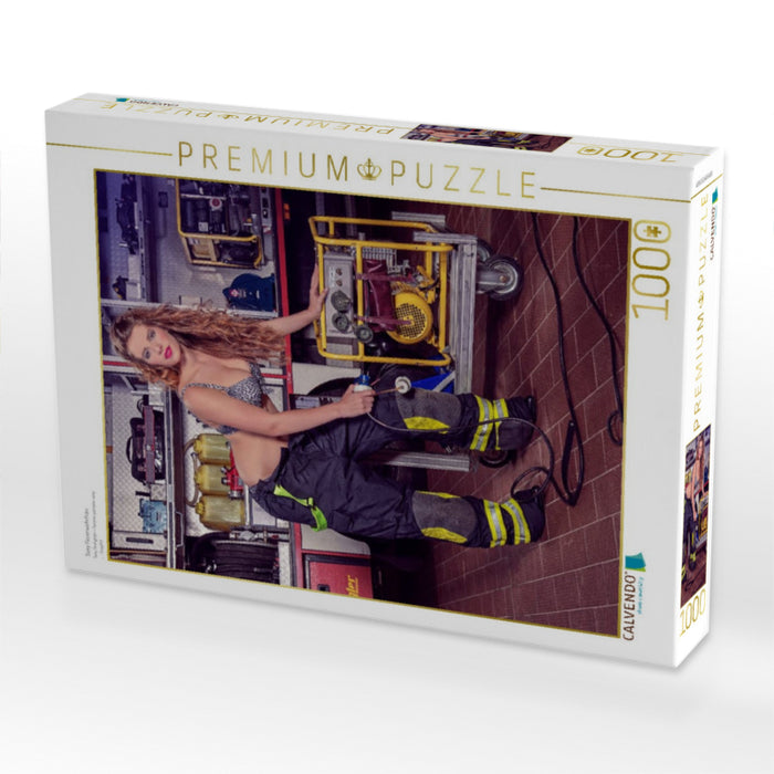 Sexy Feuerwehrfrau - CALVENDO Foto-Puzzle'