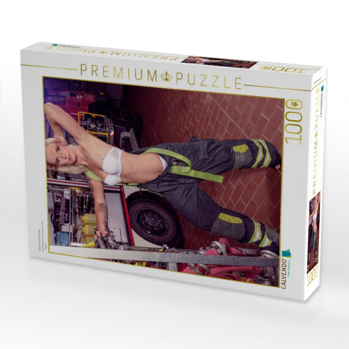 Sexy Feuerwehrfrau - CALVENDO Foto-Puzzle'