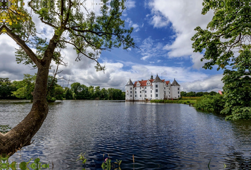 Premium Textil-Leinwand Schloß Glücksburg