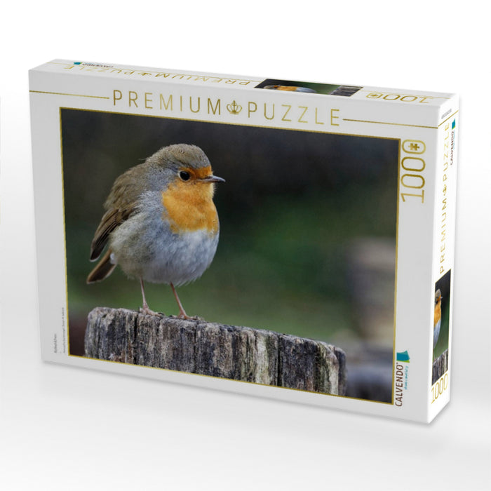 Rotkehlchen - CALVENDO Foto-Puzzle'