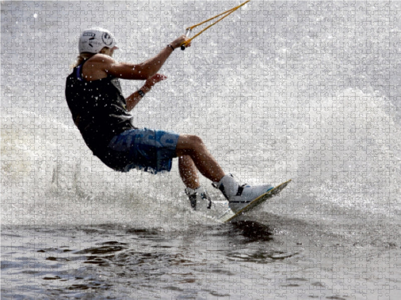 Wakeboarding 1000 Teile Puzzle quer - CALVENDO Foto-Puzzle'