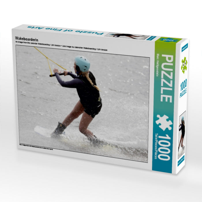 Wakeboarderin 1000 Teile Puzzle quer - CALVENDO Foto-Puzzle'